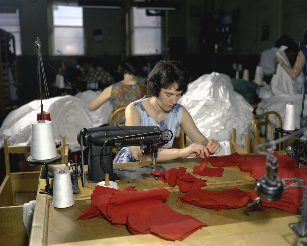 Denim tailor workshop with an artisanal atmosphere