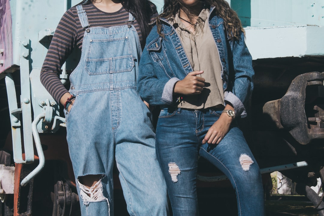 Vintage workwear denim scene