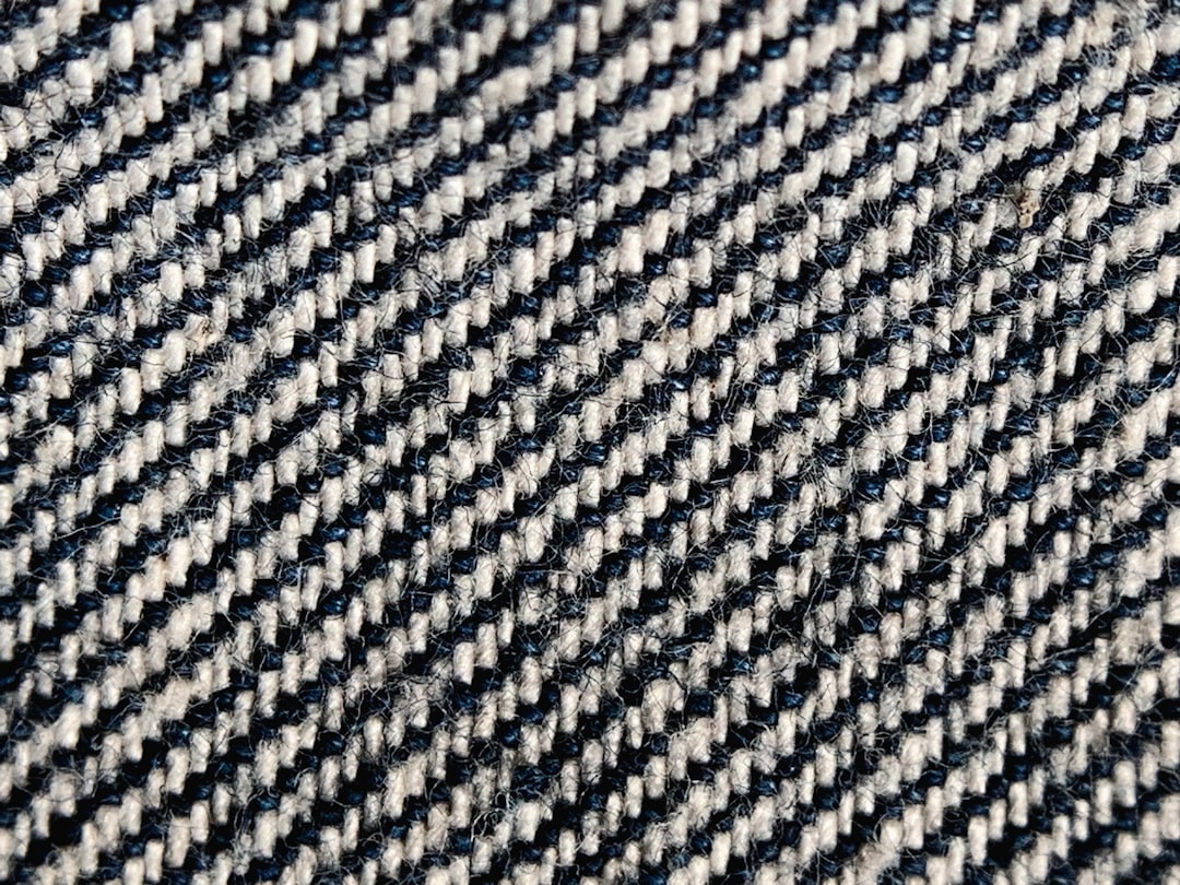 Heavy denim weave texture macro