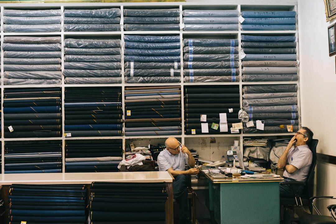 Denim tailor workshop, vintage atmosphere
