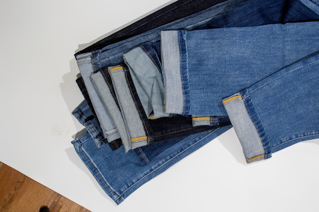 Artisanal denim repair workshop