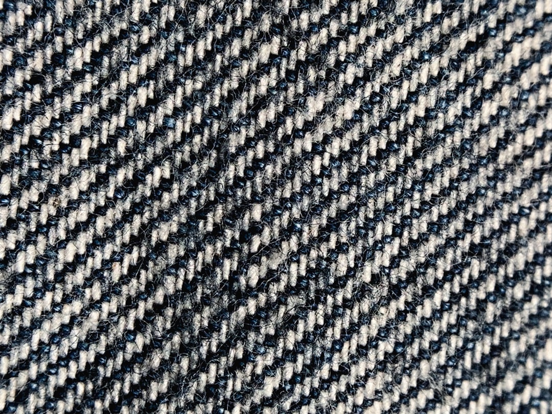 Texture of raw indigo denim