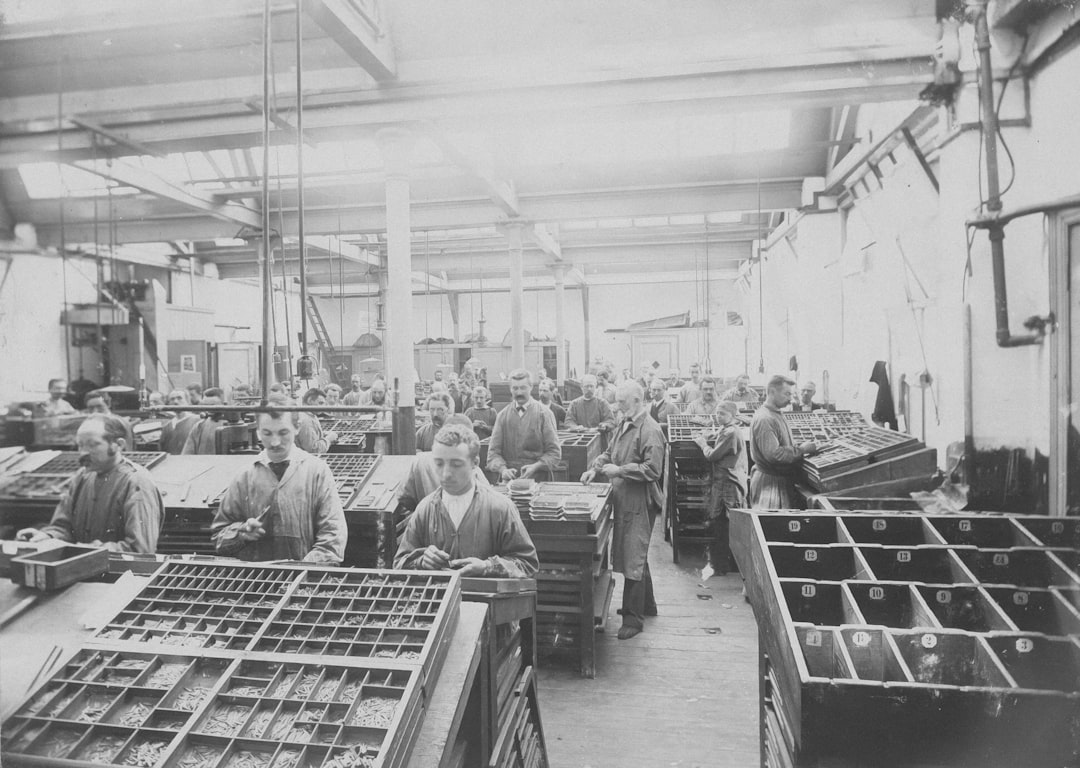 1940年代の工場床作業着
